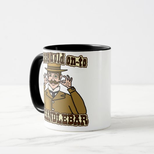 Handlebar Mustache Gentleman Mok (Voorkant links)