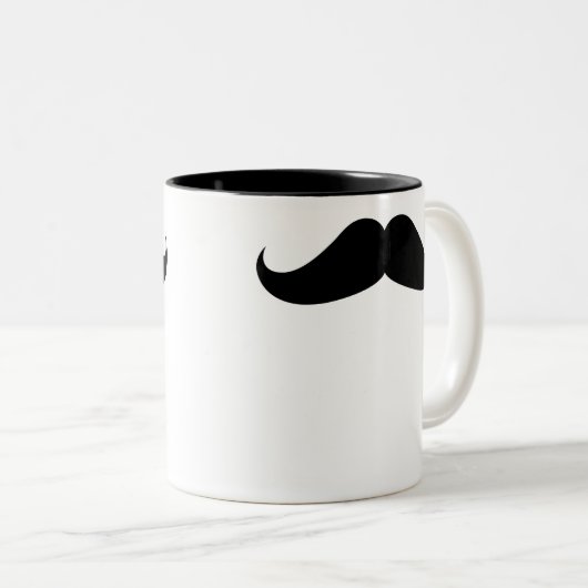Handlebar Mustache Tweekleurige Koffiemok (Voorkant rechts)