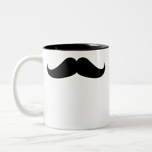 Handlebar Mustache Tweekleurige Koffiemok (Links)