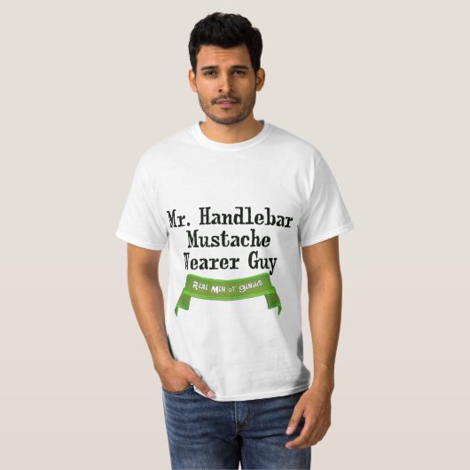 Handlebar Mustache Wearer T-shirt (Voorkant volledig)
