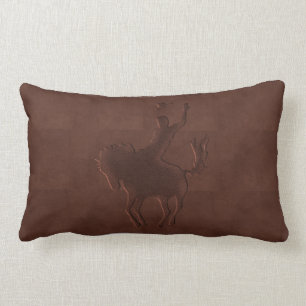 Handleer Cowboy op Paard (Lumbar Kussen) Kussen