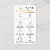 Handleiding Chemische face Peel Aftercare White &  Visitekaartje (Voorkant)