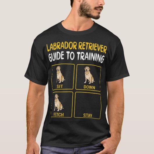Handleiding labrador Retriever voor training van d T-shirt (Voorkant)