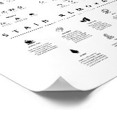 Handleiding met wassymbolen en verwijderen van de  poster (Hoek)