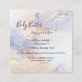 Handleiding voor applicatie body Butter Moderne El Vierkante Visitekaartje (Achterkant)