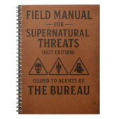 Handleiding voor bovennatuurlijke bedreigingen notitieboek (Voorkant)