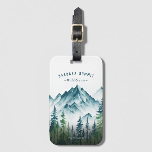 Handleiding voor het buitengebruik van de bergkete bagagelabel (Voorkant (verticaal))