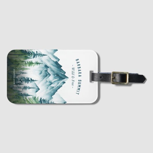 Handleiding voor het buitengebruik van de bergkete bagagelabel (Voorkant (horizontaal))