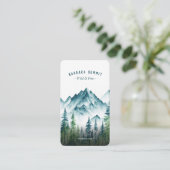 Handleiding voor het buitengebruik van de bergkete visitekaartje (Staand voorkant)