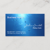 Handleiding voor professionele blauwe oceaanvisser visitekaartje (Voorkant)