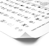 Handleiding wasSymbolen met gordelverwijderingspit Foto Afdruk (Hoek)