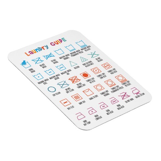 Handleiding wassymbool magneet (Rechterzijde)