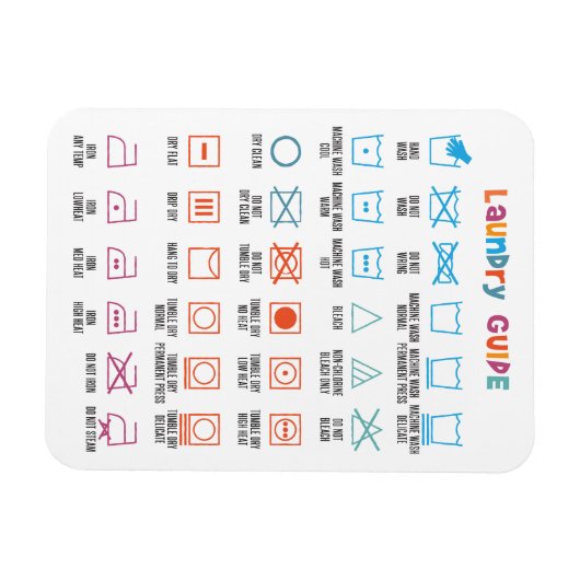 Handleiding wassymbool magneet (Horizontaal)