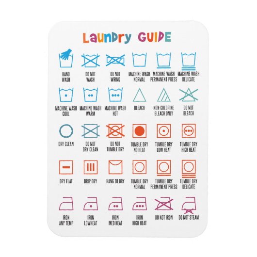 Handleiding wassymbool magneet (Verticaal)