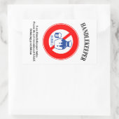 HandleKeeper 1 Rechthoekige Sticker (Tas)