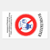 HandleKeeper 1 Rechthoekige Sticker (Voorkant)