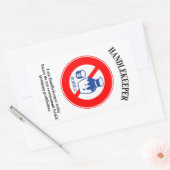 HandleKeeper 1 Rechthoekige Sticker (Envelop)
