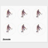 Handles Franklin Ronde Sticker (Vel)