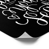 Handletter bord met stoelindicatie poster (Hoek)