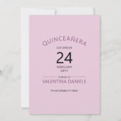 Handlettered Paarse Bloemen Waterverf Save The Date (Achterkant)