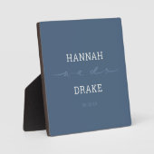 Handlettered We Do Script Bruiloft Fotoplaat (Voorkant)