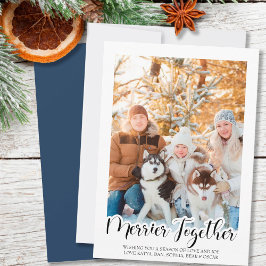 Handletteren Merrier Together Verticale Foto