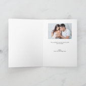 Handlettering Aangepaste baby shower foto modern Bedankkaart (Binnen)