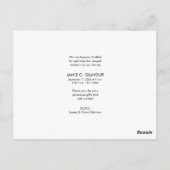 Handlettering Baby Foto Moderne Geboorte Dank je  Briefkaart (Achterkant)