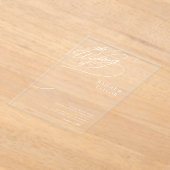 Handlettering bruiloft acryl uitnodigingen (Laagn)