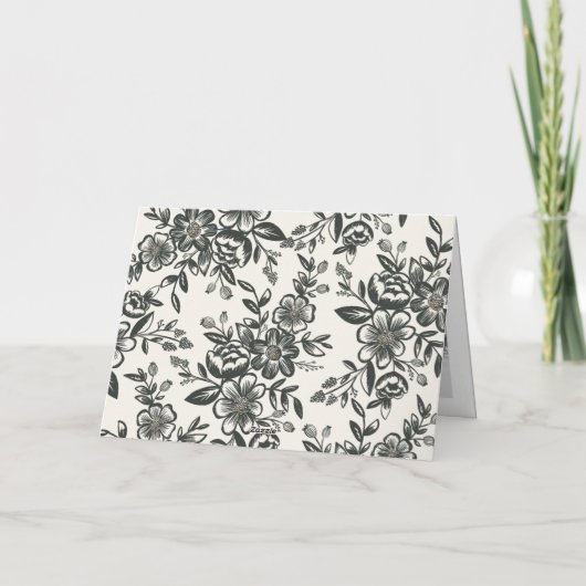 Handlettering Huwelijk Bedankt Kaart (Achterkant)