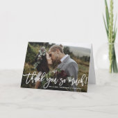 Handlettering Huwelijk Bedankt Kaart (Voorkant)