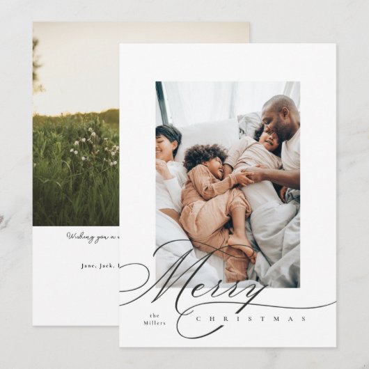 Handlettering Kerstkaart (Voorkant / Achterkant)