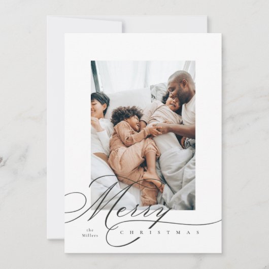 Handlettering Merry Kerstkaart (Voorkant)