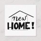 Handlettering Nieuwe adreskaart Informatiekaartje (Voorkant)