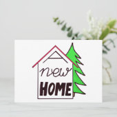 Handlettering nieuwe kerstkaart aankondiging (Staand voorkant)