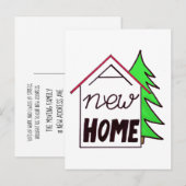 Handlettering nieuwe kerstkaart aankondigingskaart (Voorkant / Achterkant)