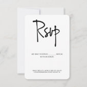 Handlettering RSVP Gereserveerd elektronisch antwo (Voorkant)