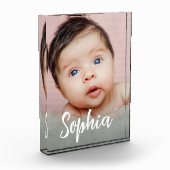 Handlettering Script Baby Meisje Naam Verticale Fo Fotoblokken (Links)