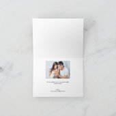 Handlettering script horizontaal Foto's Baby Bedankkaart (Binnen)