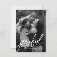 Handlettering Script Joyful Family Foto Aangepast