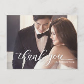 HANDLETTERING SCRIPT TROUWKAART BEDANKJE AANKONDIGINGSKAART (Voorkant)