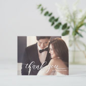 HANDLETTERING SCRIPT TROUWKAART DANKJEWEL AANKONDIGINGSKAART (Staand voorkant)