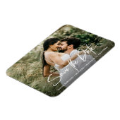 Handlettering sparen de Foto van het Verloving van Magneet (Linkerzijde)