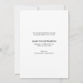 Handlettering Welkom Foto Trendy Script Baby Bedankkaart (Achterkant)