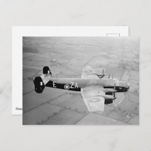 Handley Page Halifax Briefkaart (Voorkant / Achterkant)