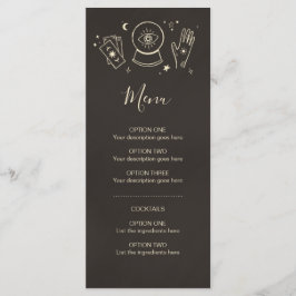 Handlijnkunde Hekserij Halloween-feest cocktailmen Menu