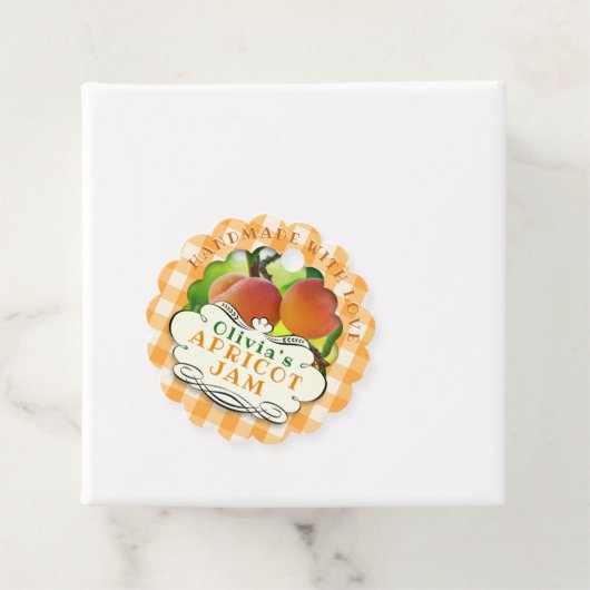 Handmade Abriot Jam Bedankjes Labels (In situ)