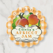 Handmade Abriot Jam Bedankjes Labels (Voorkant)