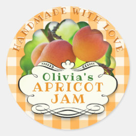 Handmade Abriot Jam Ronde Sticker