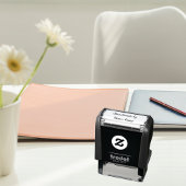 Handmade add name monogram zelfinktende stempel